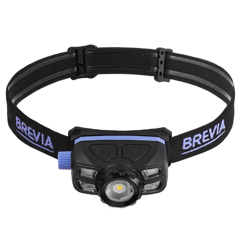 Фонарь налобный Brevia 400Lm 5W LED Zoom Sensor 1400 mAh IP65 (14150WZX1)