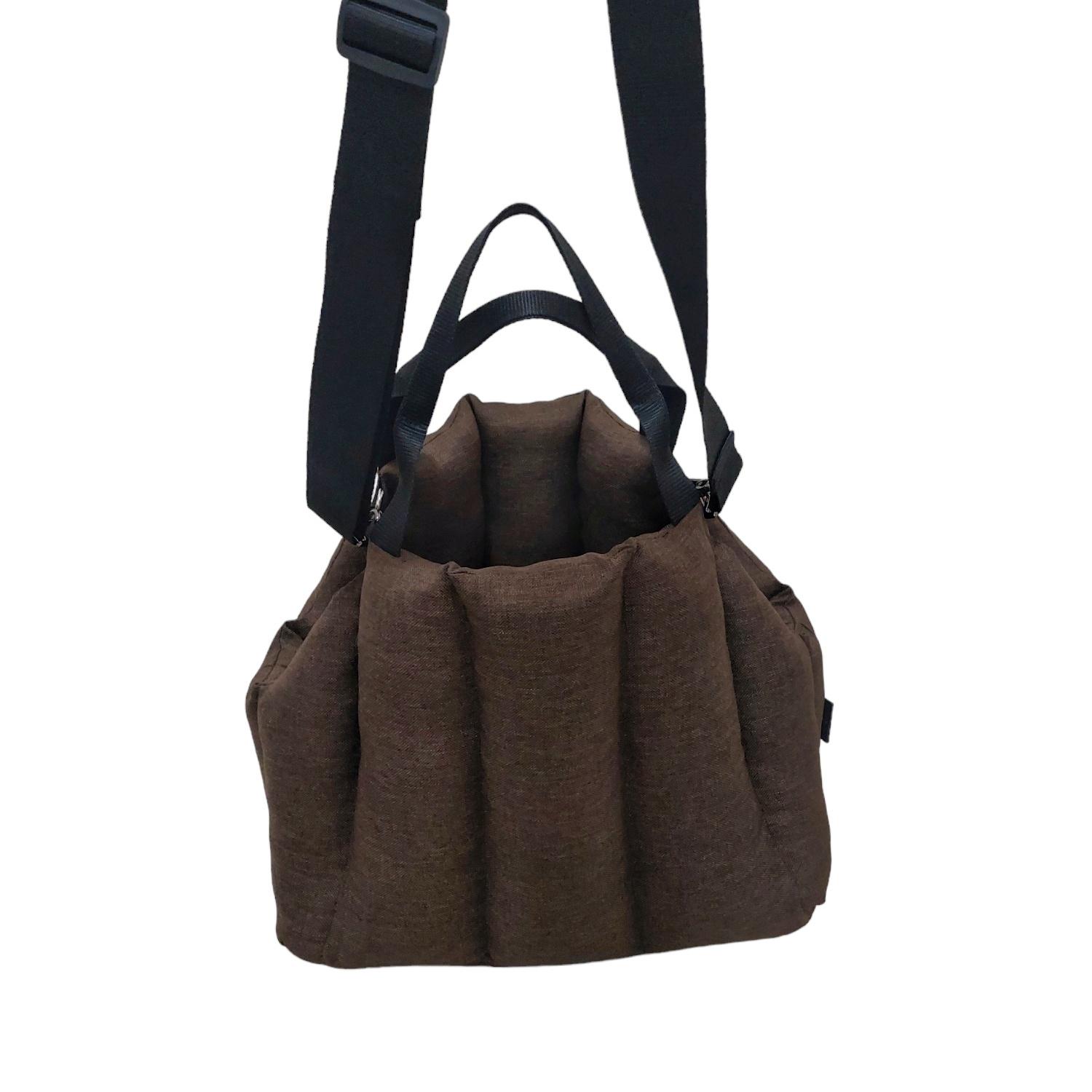 Сумка-переноска для тварин 45х30х37 см Темно-коричневий (7653453) - фото 4 Сумка-переноска для тварин 45х30х37 см Темно-коричневий (7653453) - фото 4