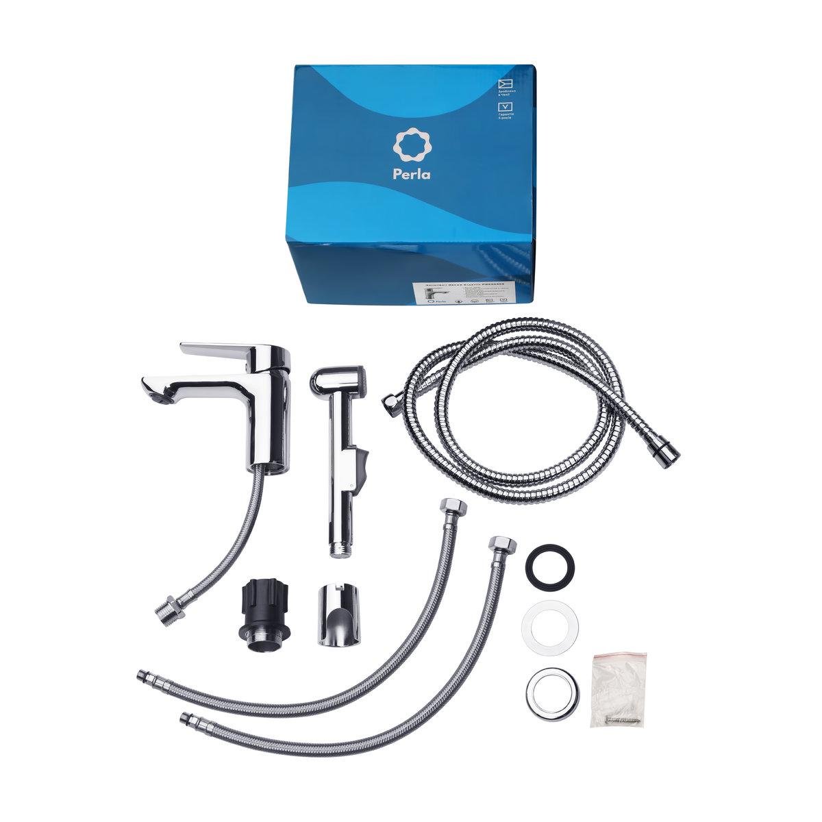 Змішувач для біде Perla Oscar з гігієнічною лійкою одноважільний латунь (PBZ33403) - фото 2 Змішувач для біде Perla Oscar з гігієнічною лійкою одноважільний латунь (PBZ33403) - фото 2