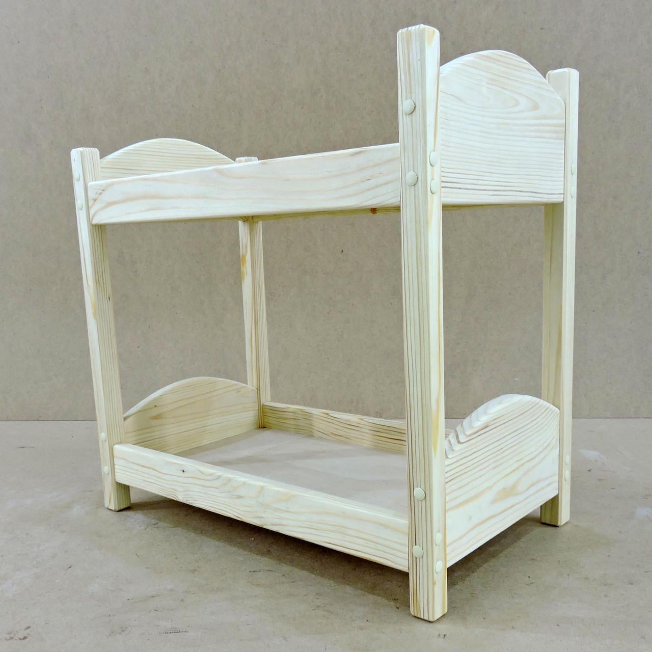 Кровать для кукол из дерева Жизель Бланже (КРТ-001301)