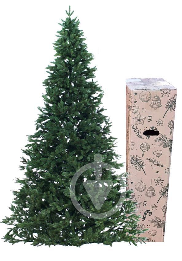 Штучна ялинка Преміум лита 1,8 м на металевій підставці Зелений (Прем.З-180)