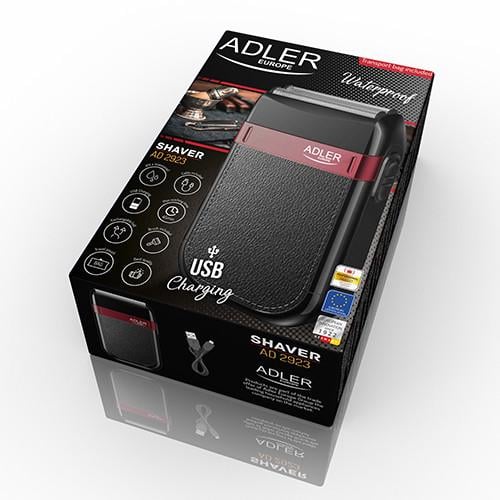 Електробритва Adler AD 2923 з USB Charge зарядкою Чорний - фото 4