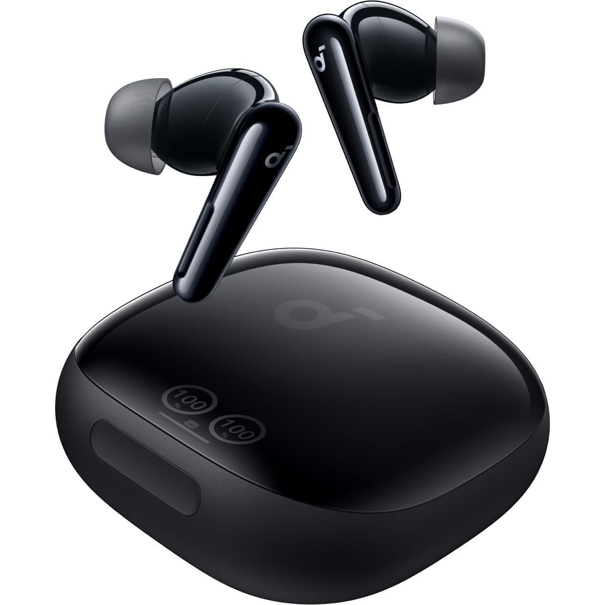 TWS-навушники бездротові Anker SoundCore Liberty 4 Pro з ANC Bluetooth 5.3 IPX5 Black Matte (A3954G11)