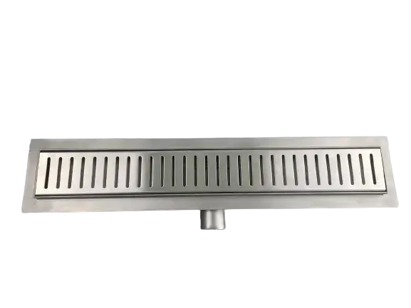 Трап душевой Ocean 3 из нержавеющей стали вертикальная линия 70x900 мм (37275)