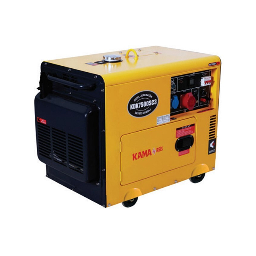 Генератор дизельний KAMA KDK7500SC3 230/400V 50Hz 6,9KVA 14,5 л