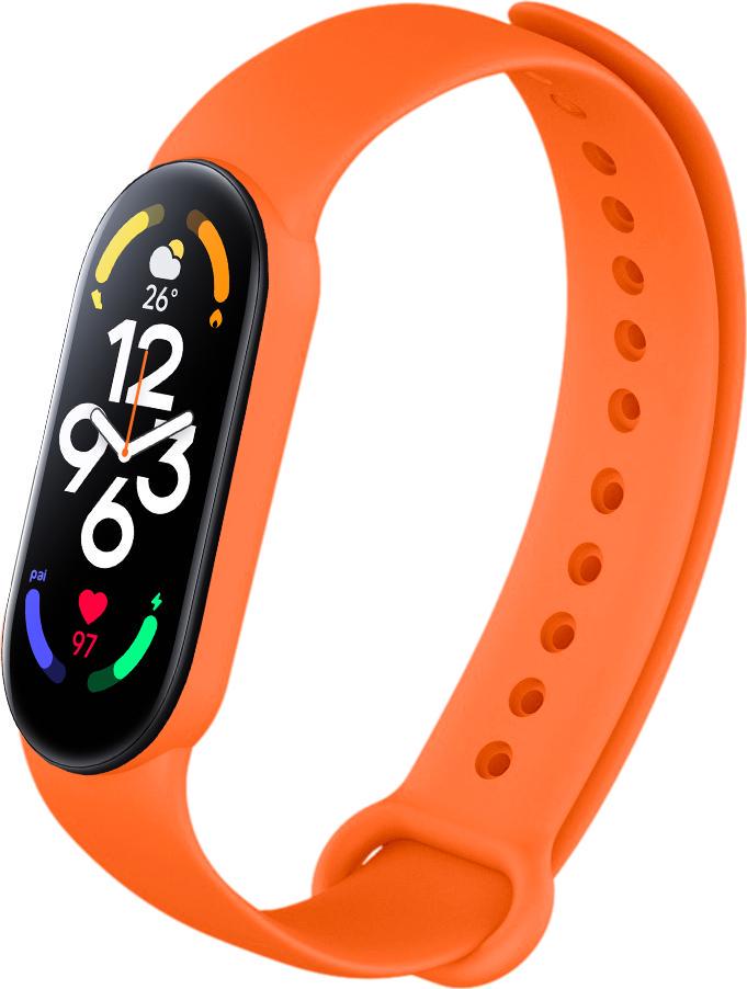 Ремешок Jsota для Xiaomi Mi Band 7 силиконовый Orange (28016-2C)