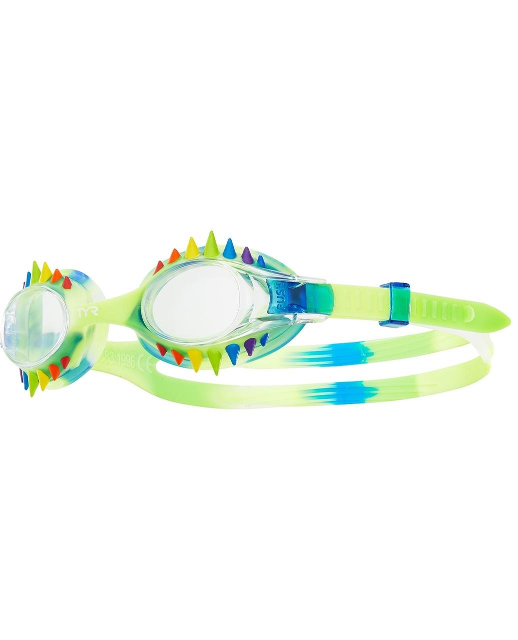 Очки TYR Swimple Spike Tie Dye Kids Blue/Clear/Rainbow (LGSPKTD)