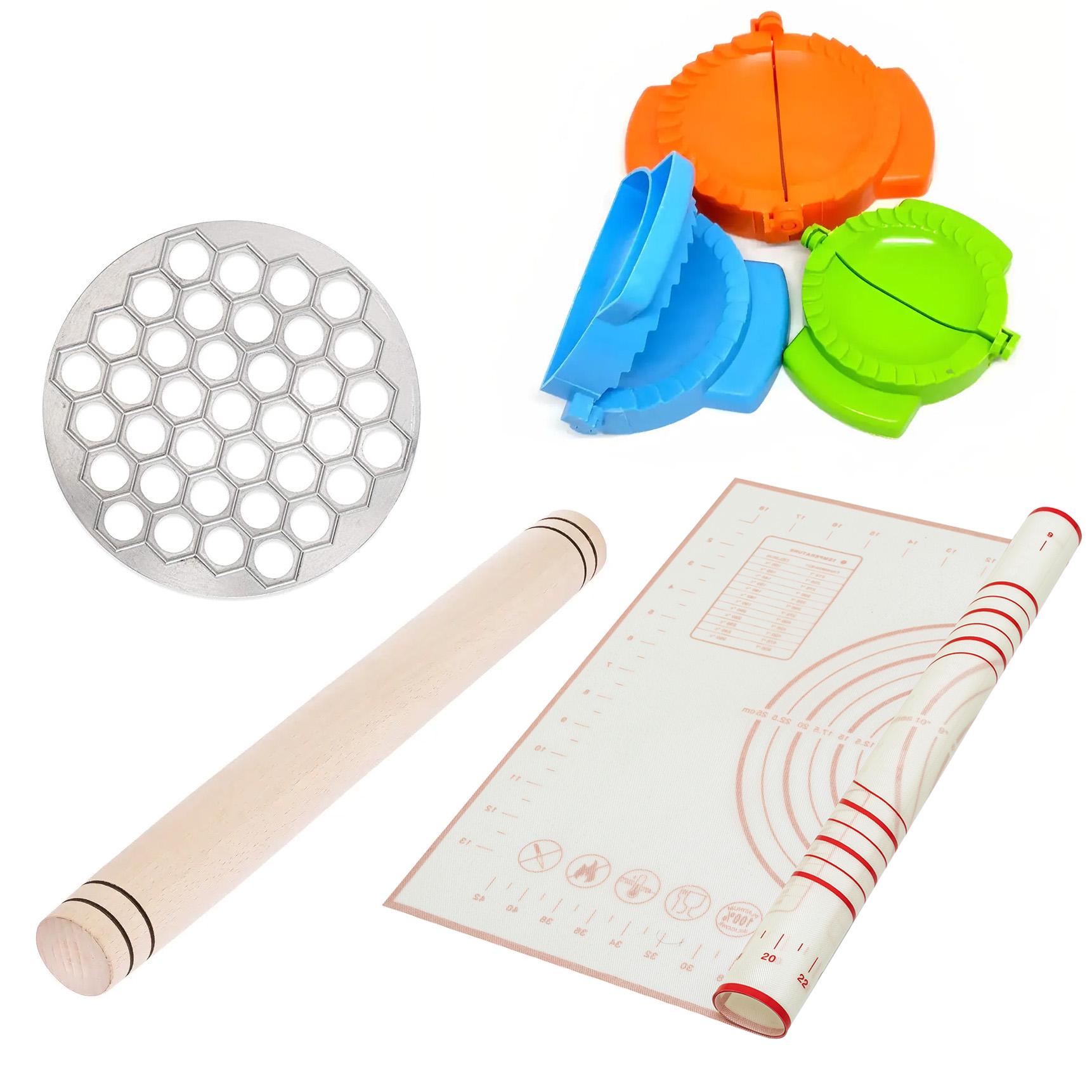 Комплект для пельменей Kitchen Master 40х50 см коврик/скалка/пельменница/формы (1951048881)