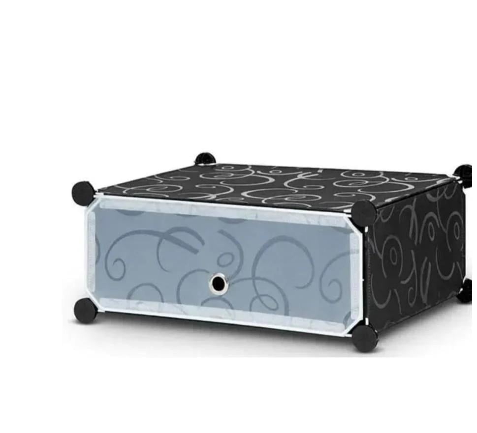 Шафа пластикова для взуття на 4 секції 37х37х73 см (17026) - фото 6