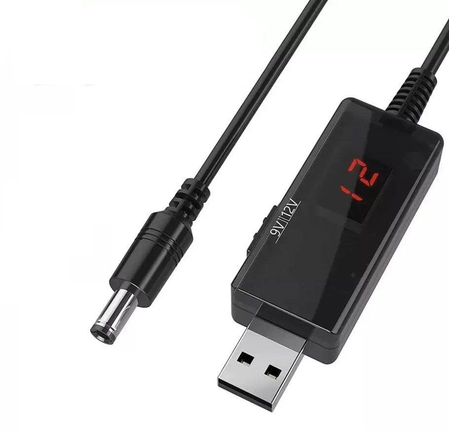 Кабель для роутера VOLTRONIC USB 5V to DC 9V-12V 5.5x2.1 для підключення до PowerBank (53262)