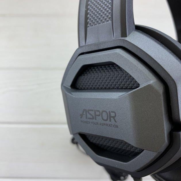 Навушники накладні з мікрофоном Aspor S102 2 м Графітовий (1858272879) - фото 3 Навушники накладні з мікрофоном Aspor S102 2 м Графітовий (1858272879) - фото 3