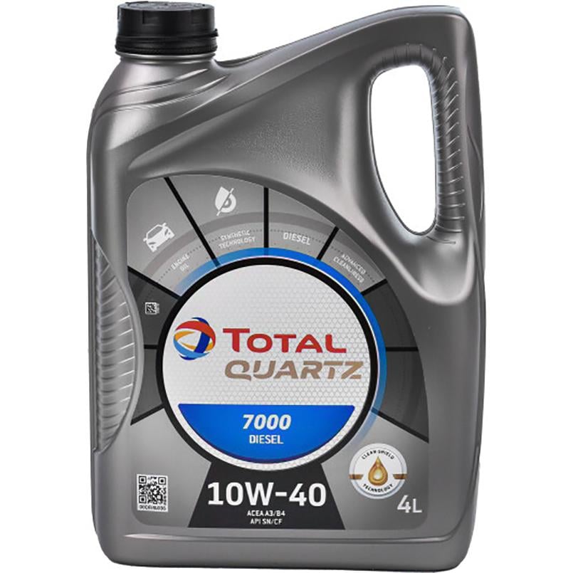 Моторне масло Total Quartz 7000 Diesel 10W-40 4 л Моторне масло Total Quartz 7000 Diesel 10W-40 4 л
