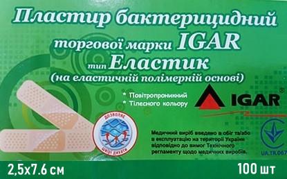 Пластир бактерицидний Igar RiverPLAST Еластик на полімерній основі 2,5х7,6см 100 шт. (17633455) - фото 2