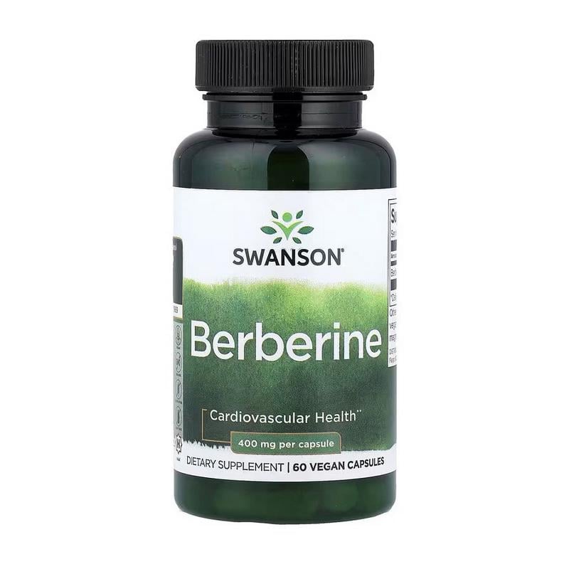 Берберин Swanson Berberine 400 мг 60 вер. капс.