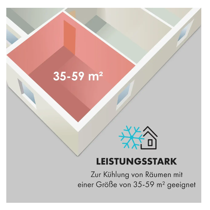 Напольный кондиционер для дома KLARSTEIN Iceblock ProSmart Smart 12000 БТЕ 1345 Вт (10034645) - фото 7 Напольный кондиционер для дома KLARSTEIN Iceblock ProSmart Smart 12000 БТЕ 1345 Вт (10034645) - фото 7