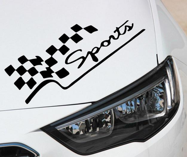 Смуги на авто 3D Tuning Studio Sports 300х110х0,060 мм 2 шт. (9639)