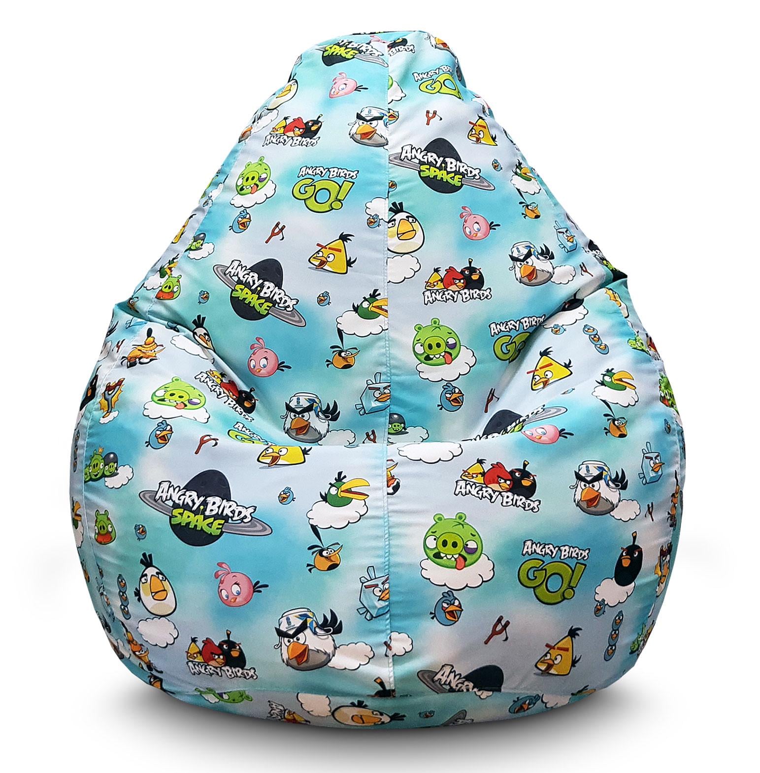 Кресло мешок Angry Birds Флок XXL 90х125 см