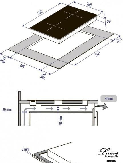 Варильна поверхня електрична Domino Luxor EH 342 BК CH + подвійна зона розширення - фото 5