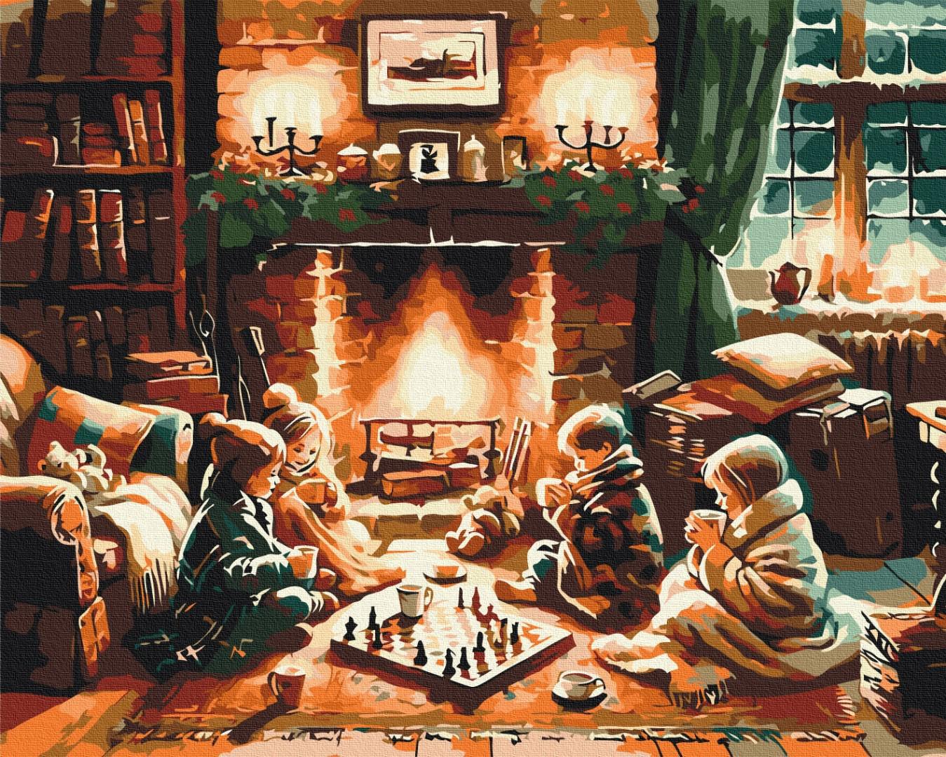 Картина за номерами Brushme Коли за вікном хуртовина 40x50 см (PBS53848) Картина за номерами Brushme Коли за вікном хуртовина 40x50 см (PBS53848)