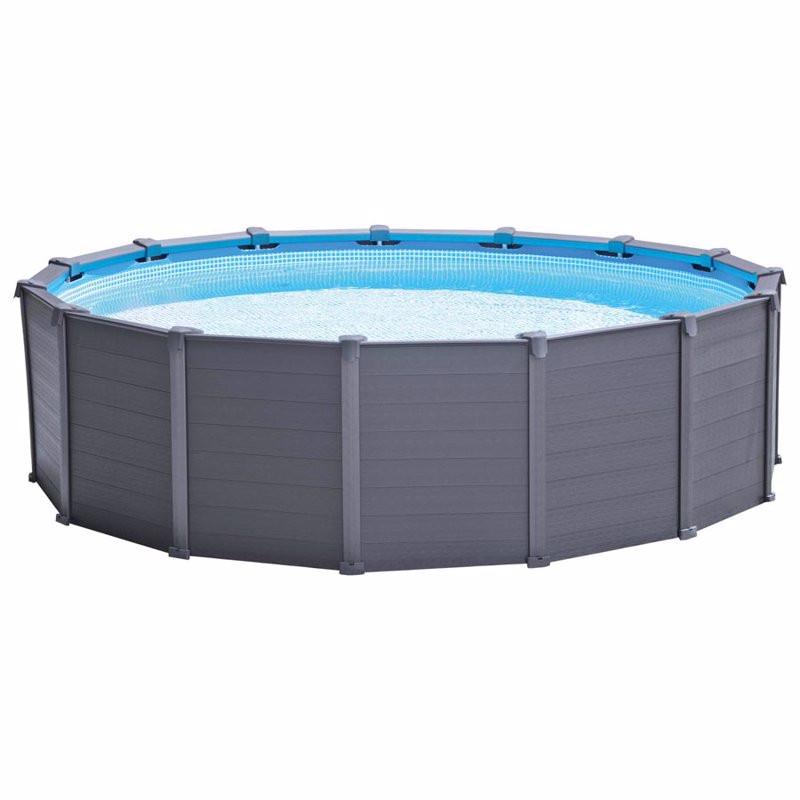 Басейн каркасний Intex Graphite Panel Pool 457х122 см 16805 л (26384)