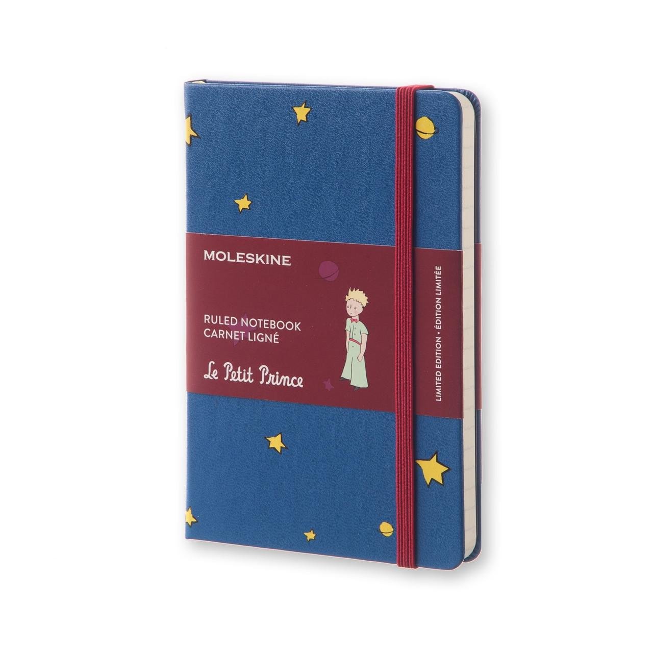 Блокнот Moleskine Limited Le Petit Prince карманный 192 страницы синий в линейку в тканевой обложке 9х14 см (LEPP02MM710SP)