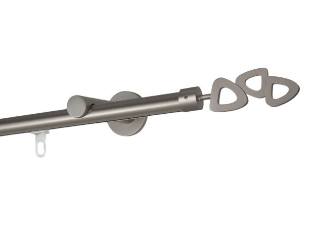 Карниз MStyle Лиллет металлический однорядный труба профильная 19 мм кронштейн цылиндр 300 см Сатин (K020284)
