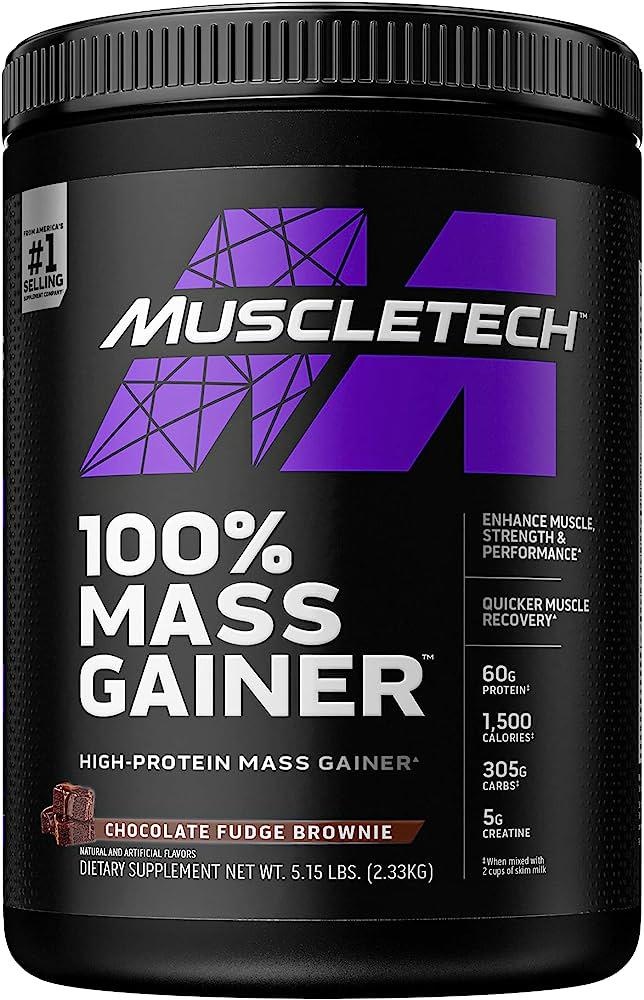Гейнер MuscleTech 100 Mass Gainer Chocolate Fudge Brownie 2330 г (00000038316)