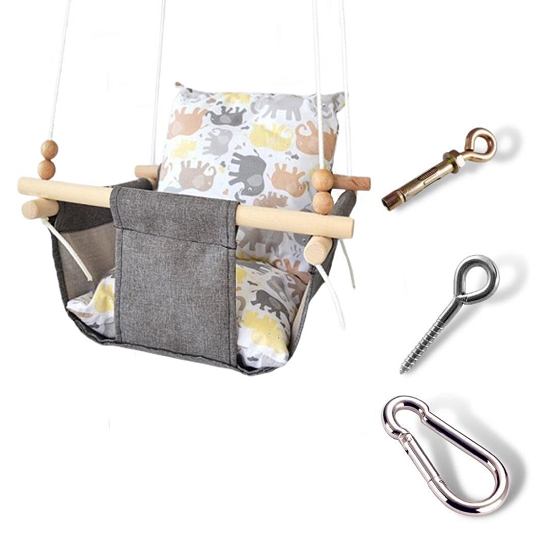 Дитяча гойдалка Infancy Слоники Сірий (10142306)