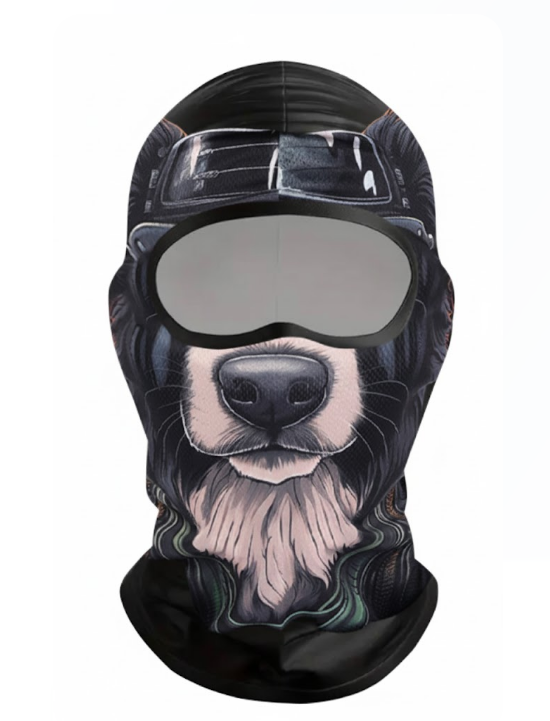 Балаклава зимова тактична з 3D принтом Ведмідь-пілот (2871550525)