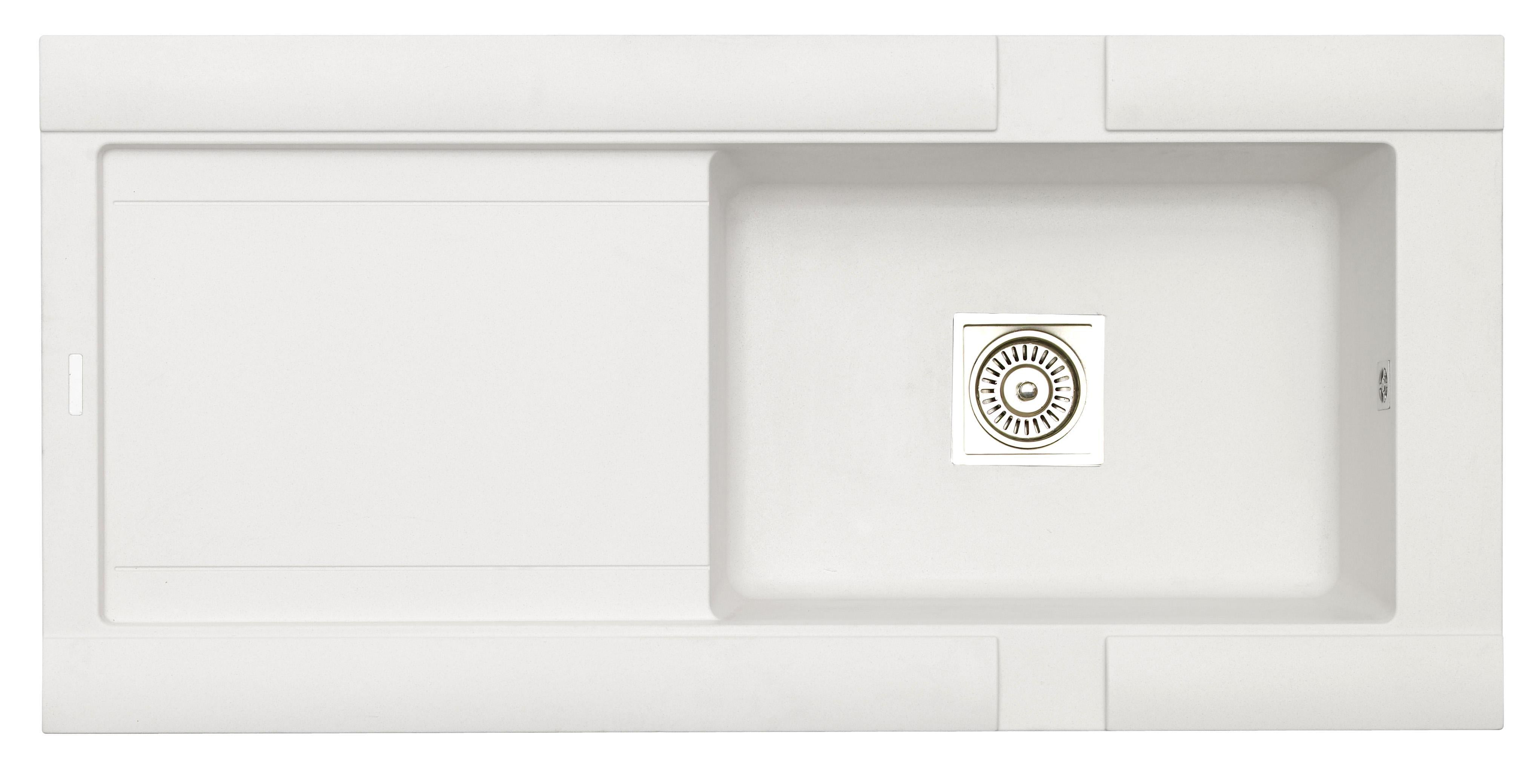 Кухонная мойка LONGRAN GEO 1.0B Белый (Opal White)