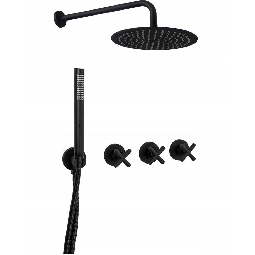 Душевой комплект Rea Exit Черный (REA-P8000)