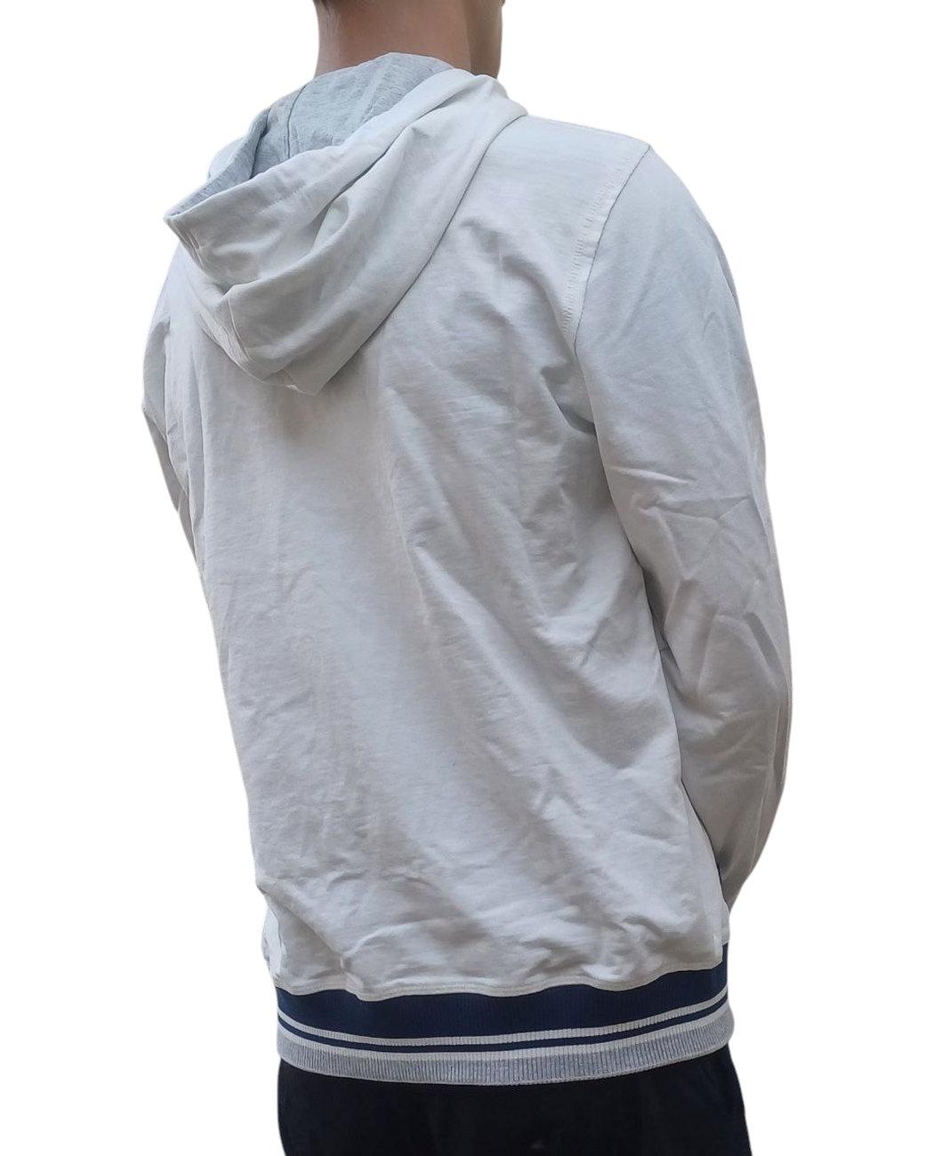 Толстовка чоловіча Kenvelo 10302009.172 на змійці з капюшоном XL Білий (2050002451452) - фото 7 Толстовка чоловіча Kenvelo 10302009.172 на змійці з капюшоном XL Білий (2050002451452) - фото 7