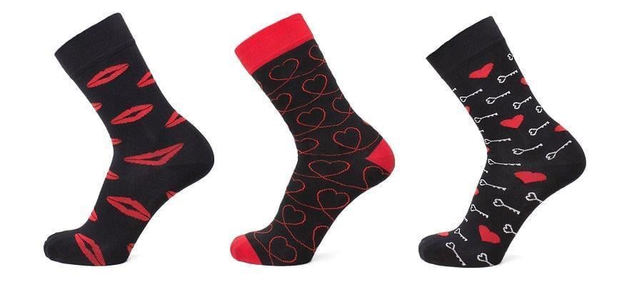 Носки универсальные демисезонные Super Socks 014.S202 Сердечки р. 42-44 Ассорти