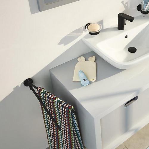 Держатель для полотенец Grohe QuickFix Start 411832430 CV034606 поворотный двойной Черный (235261) - фото 2 Держатель для полотенец Grohe QuickFix Start 411832430 CV034606 поворотный двойной Черный (235261) - фото 2