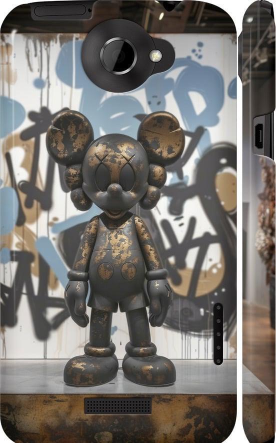 Чехол на HTC One X Bronze kaws v2 (6098c-42-42517)