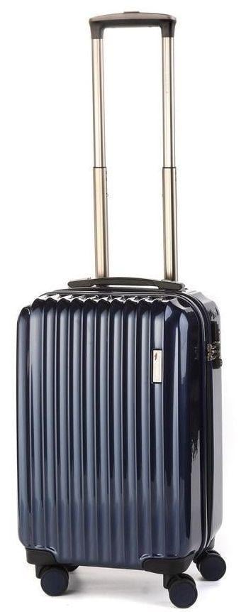 Чемодан Sumdex с расширением поликарбонат/ABS 30-40 л 55x34x24/31 см Синий