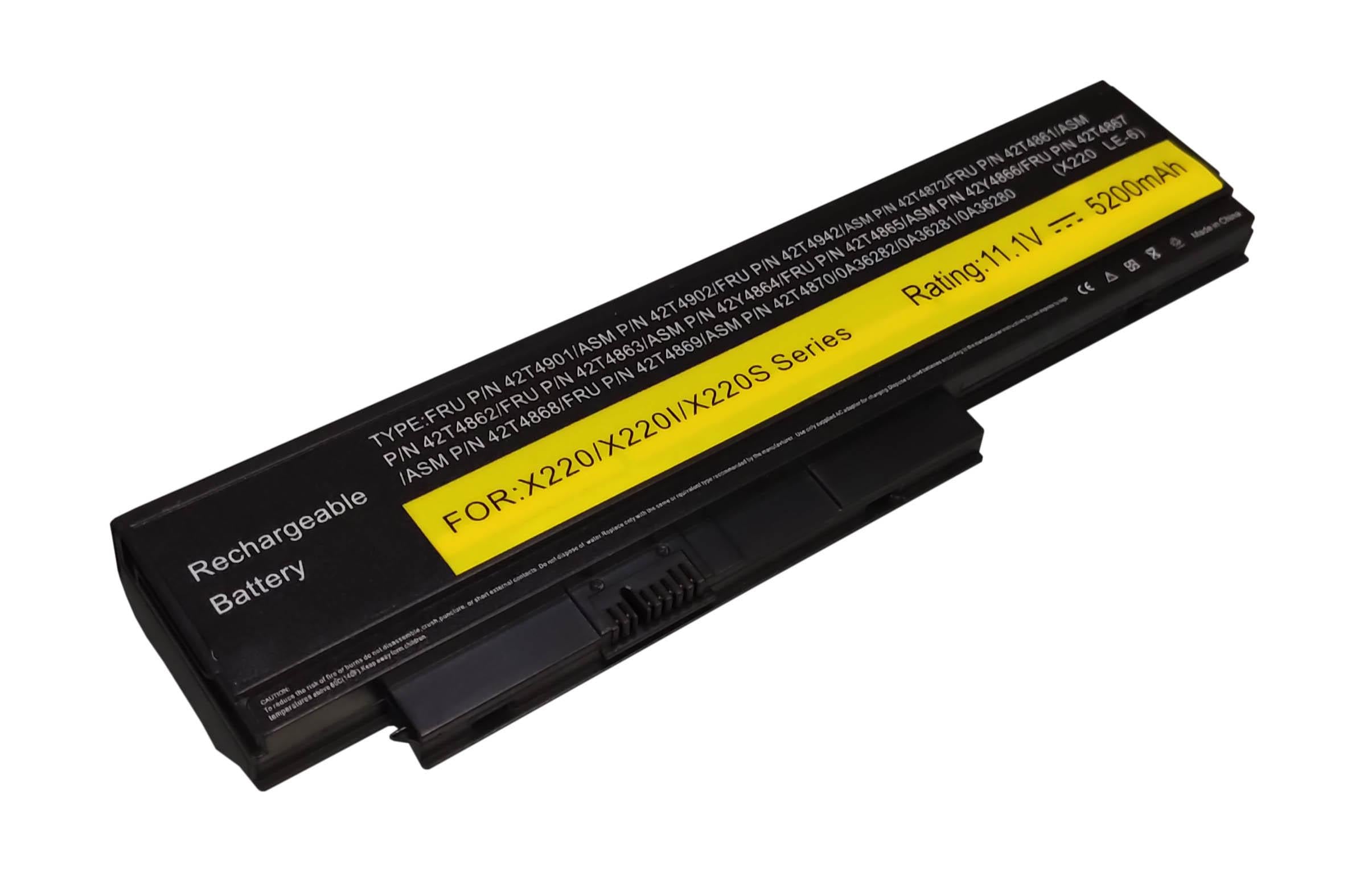 Аккумулятор для ноутбука Lenovo 42T4879 ThinkPad X220 Tablet 11,1 V 5200 mAh (018880)