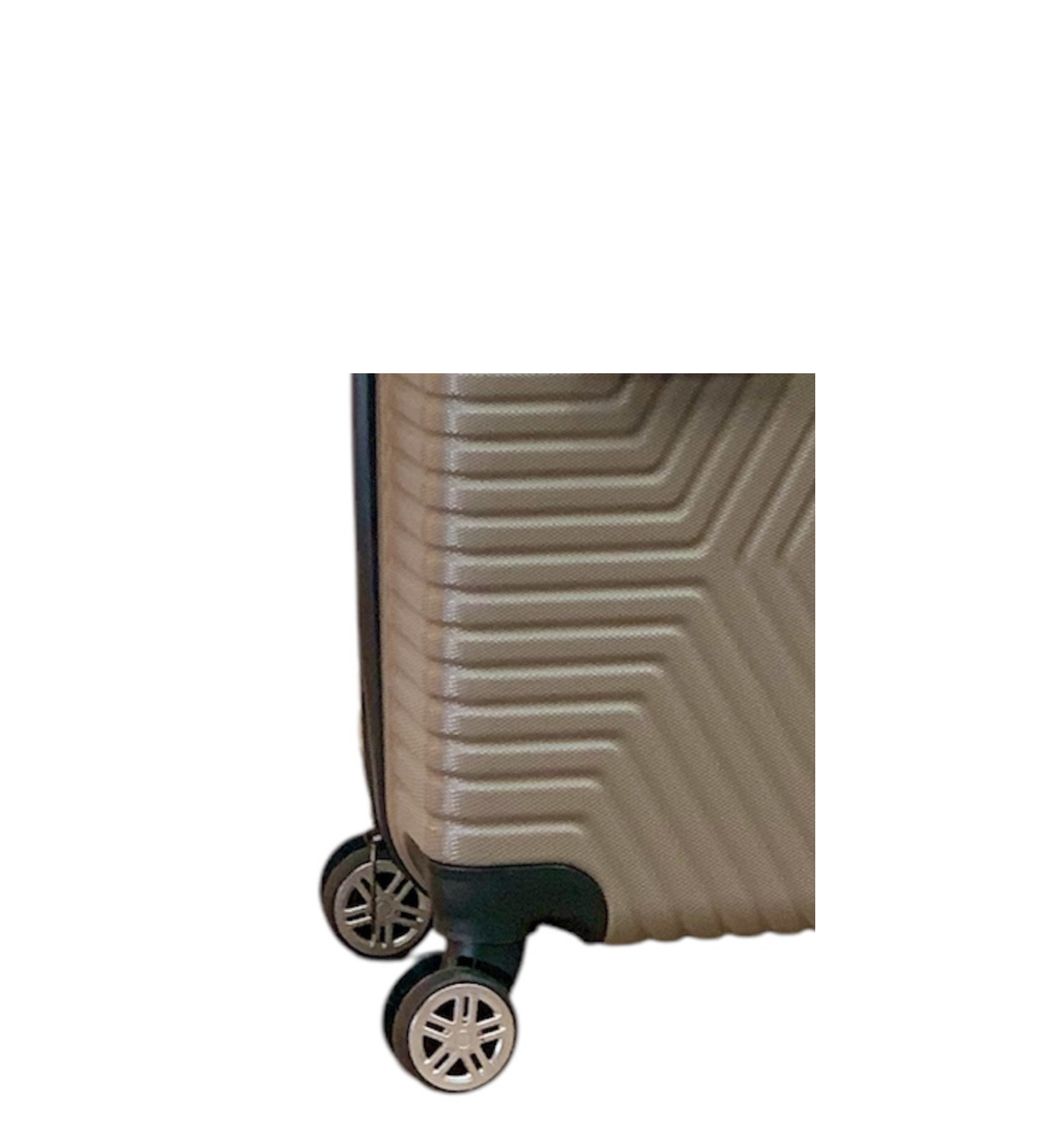 Валіза Polo ПК004-S полікарбонат на 4-х подвійних колесах маленька S 50 л Бежевий - фото 2