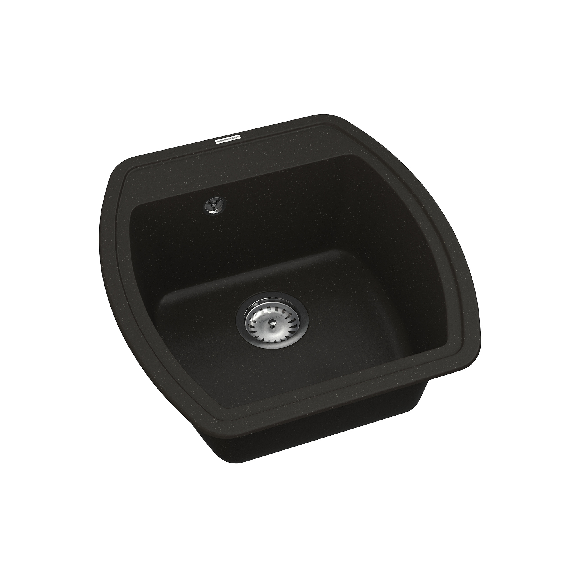 Мойка для кухни Vankor Norton Nmp 01.48 Black с сифоном (351622) - фото 4