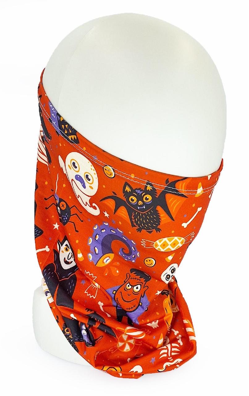 Баф для велосипеда Halloween 24х42 см Желто-оранжевый (G0001034)