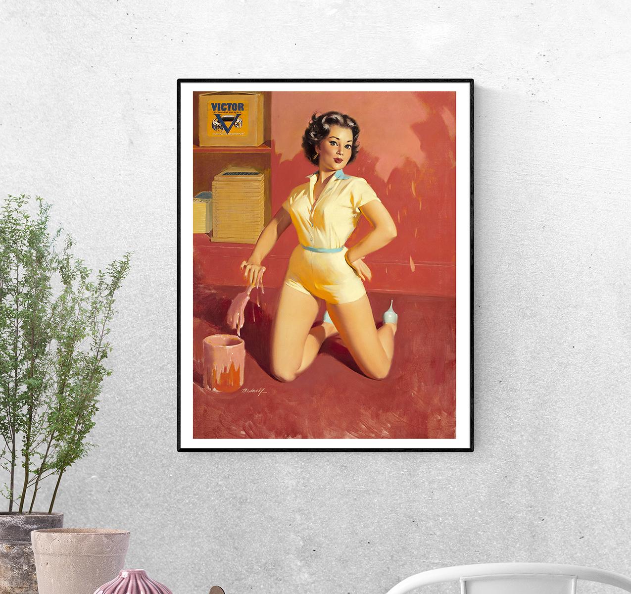 Постер Секси красит формат А-5 (pin_up_023020_Poster)