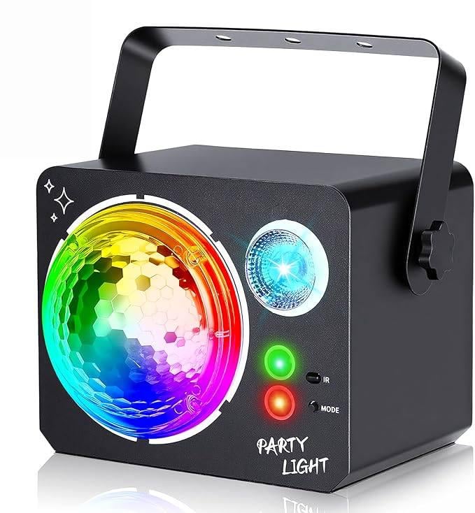 Светомузыка DJ Light Set 4в1 для вечеринок и дискотек RGBW-светодиодам черный (12/1127)