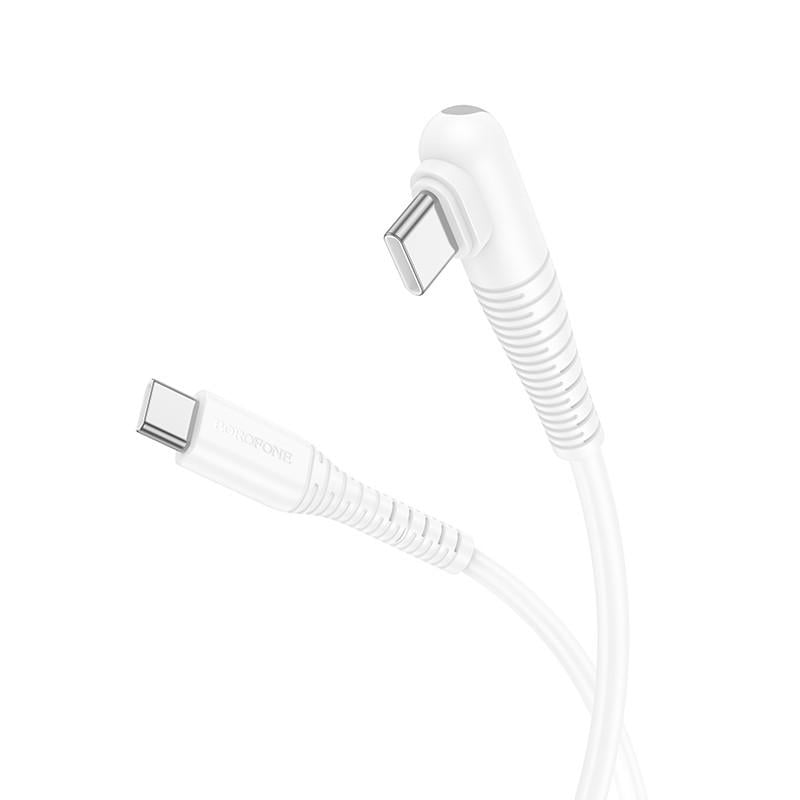 Дата-кабель Borofone BX105 Corriente 60W Type-C to Type-C 1 м White (00000069027_2)