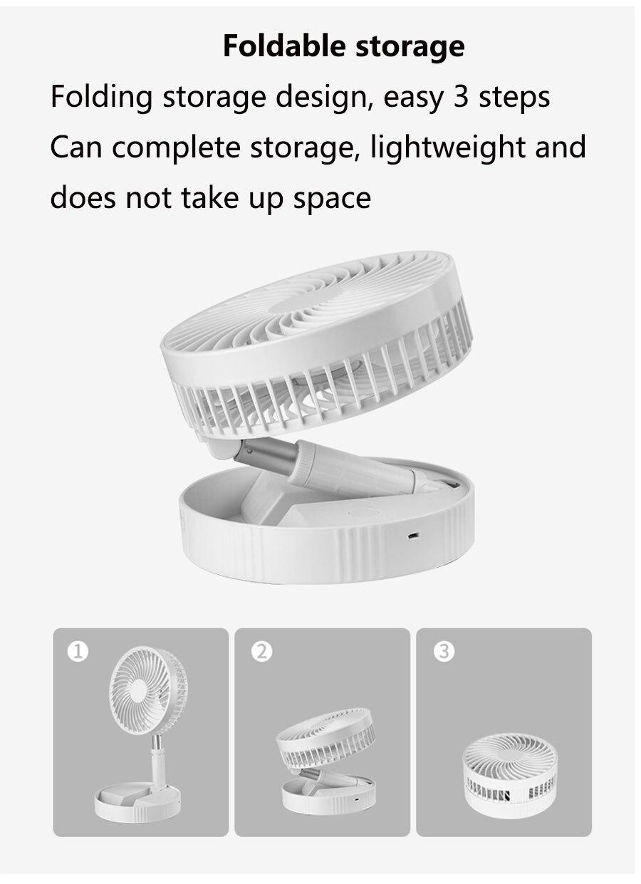 Вентилятор телескопічний на акумуляторі Li-ion 7200 mAh з пультом ДУ Білий (1777409410) - фото 5 Вентилятор телескопічний на акумуляторі Li-ion 7200 mAh з пультом ДУ Білий (1777409410) - фото 5