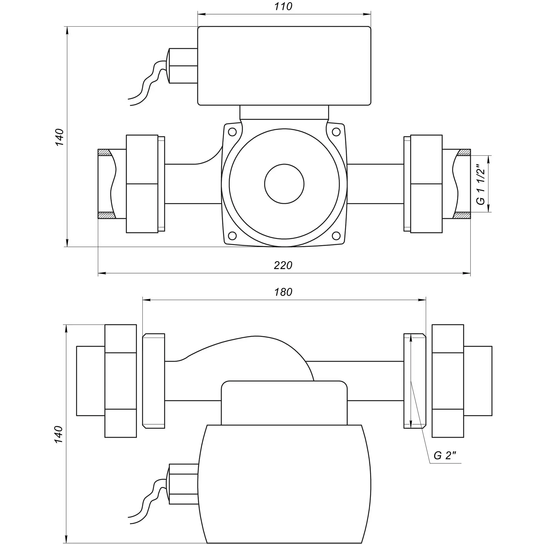 Насос циркуляционный энергосберегающий Optima OP32-80 AUTO 180 мм (GSR-000021545) - фото 5