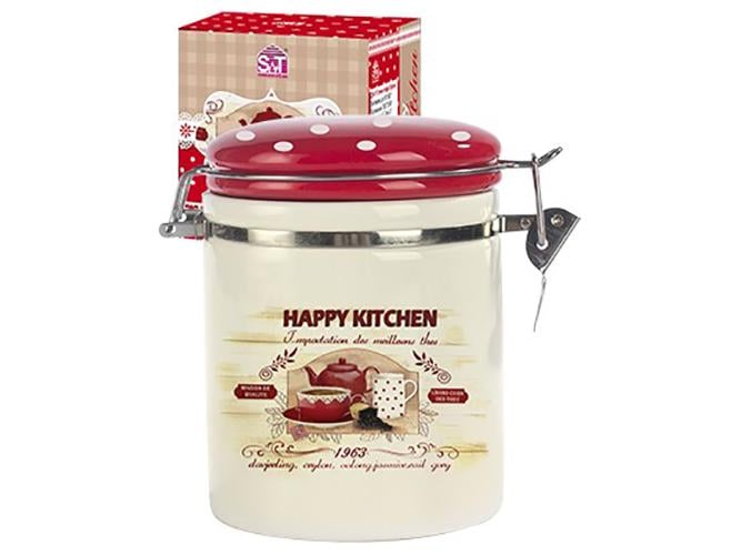 Емкость для сыпучих продуктов Happy Kitchen 9,5х9,5х11 см 750 мл (MSN-629-11)