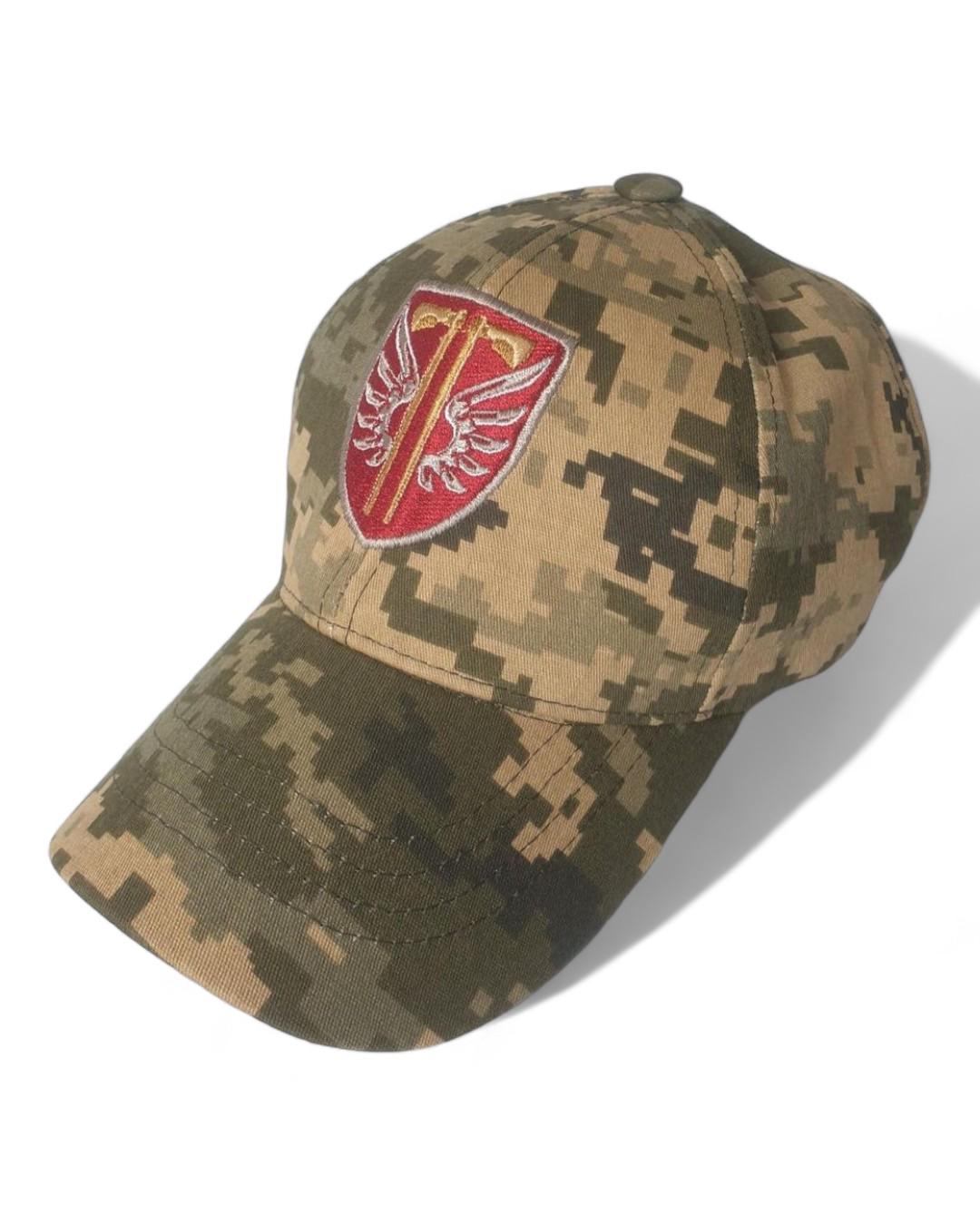 Бейсболка 77 отдельная аэромобильная бригада р. 55-56 Пиксельный (18039266)