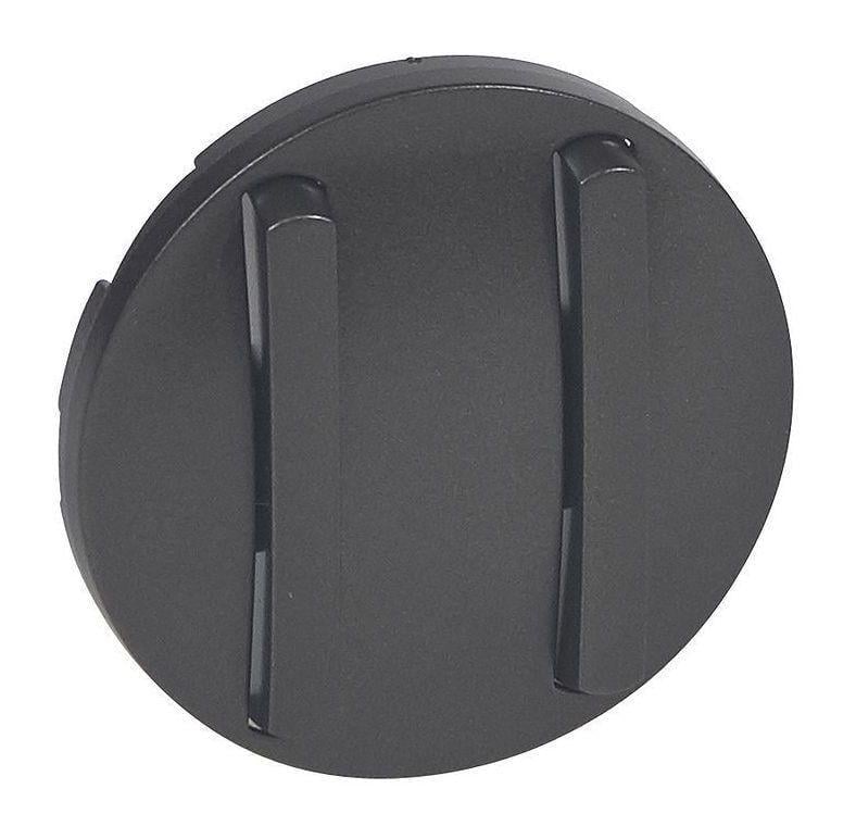 Панель выключателя Legrand Celiane Slim двойная Графитовый (25877259)