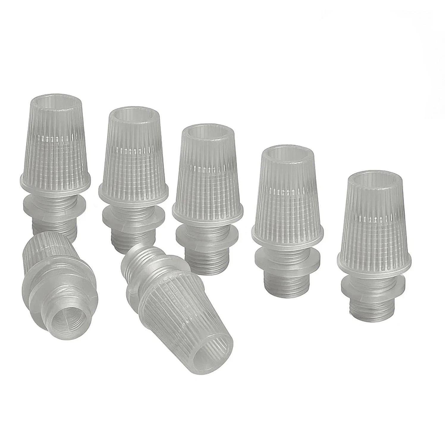 Набор втулок-фиксаторов провода Premium 50 шт. для патронов Е27 и Е14 Прозрачный Набор втулок-фиксаторов провода Premium 50 шт. для патронов Е27 и Е14 Прозрачный