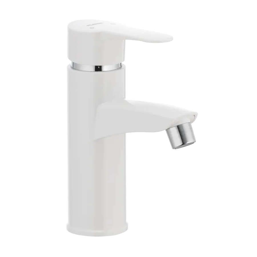 Смеситель для умывальника однорычажный PLAMIX Sergio-001 White (PM0028) Смеситель для умывальника однорычажный PLAMIX Sergio-001 White (PM0028)